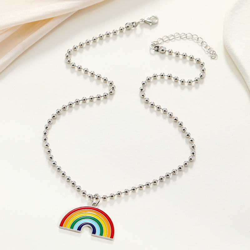 Rainbow Bead Necklace