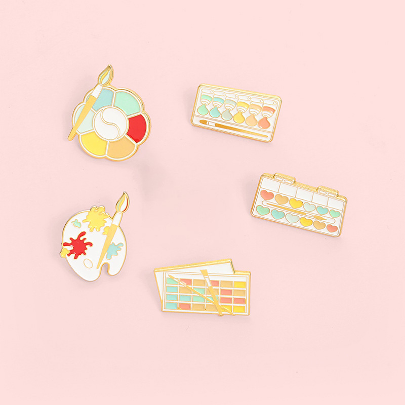 Paletten Farbkästen Pin-Set