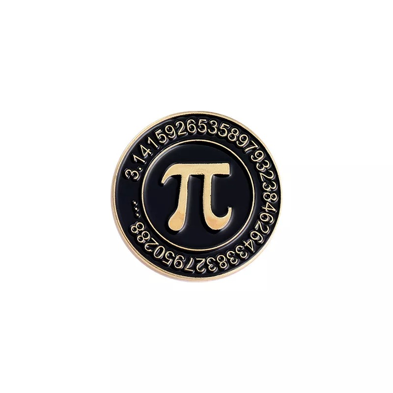 Schwarzes mathematisches chemisches Symbol Pin-Set