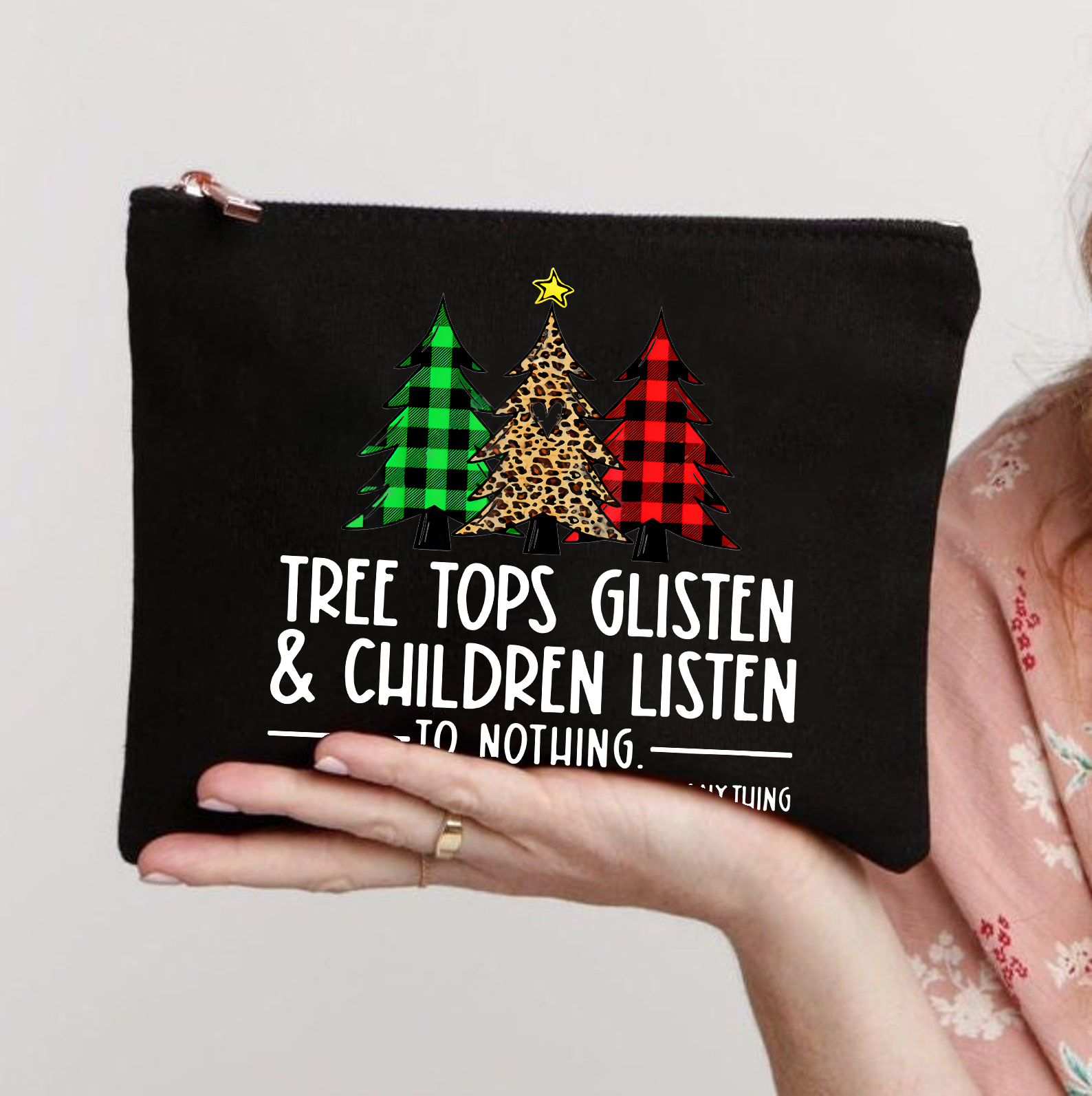 Tree Children Literally Don't Listen To Anything Makeup Bag