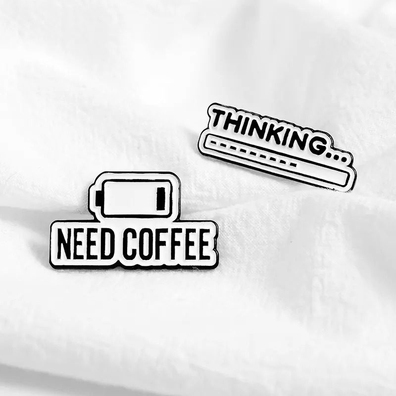 NEED COFFEE Fashion Pin Set