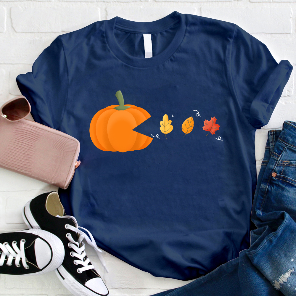 Pac-Pumpkin Teacher T-Shirt