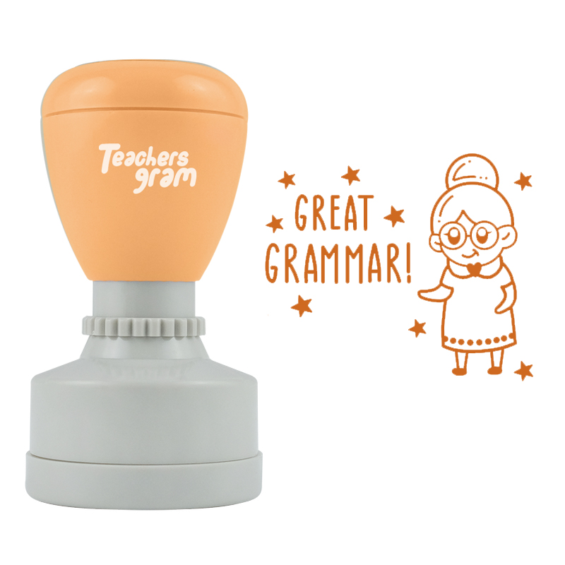 Tolle Grammatik Lehrer Stempel