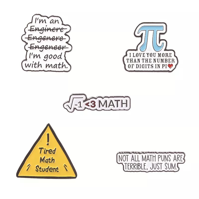 Mathe Liebhaber Pin-Set
