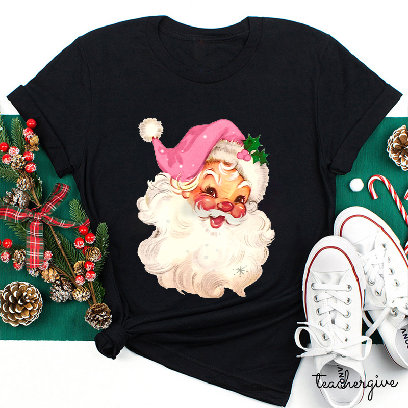 Pinky Santa Pinky Vibes Teacher T-Shirt