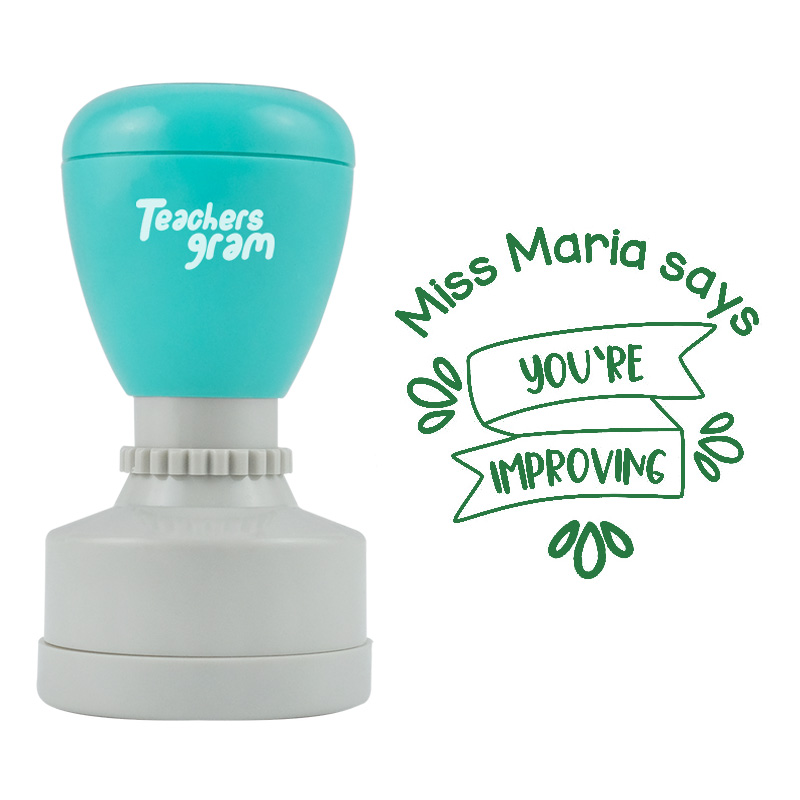 Personalized You're Improving Teacher Stamp