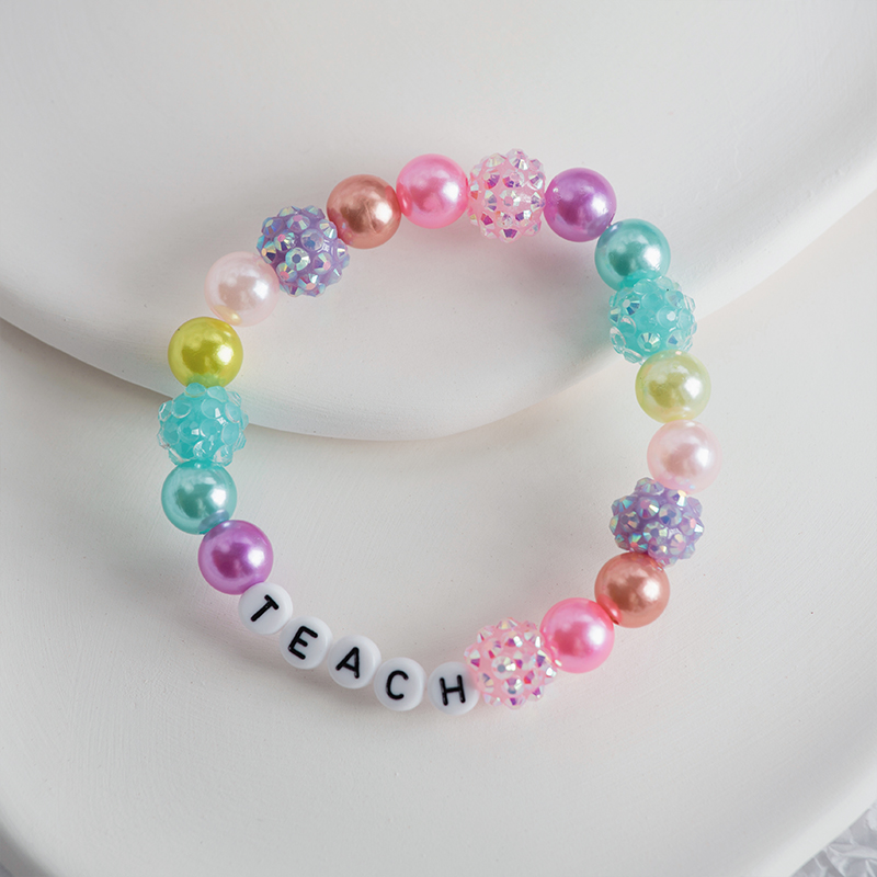 Bling Colorful Silicone Bead Bracelet