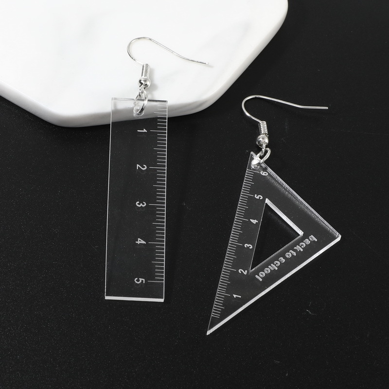 A Ruler Suit  Acrylic Earrings