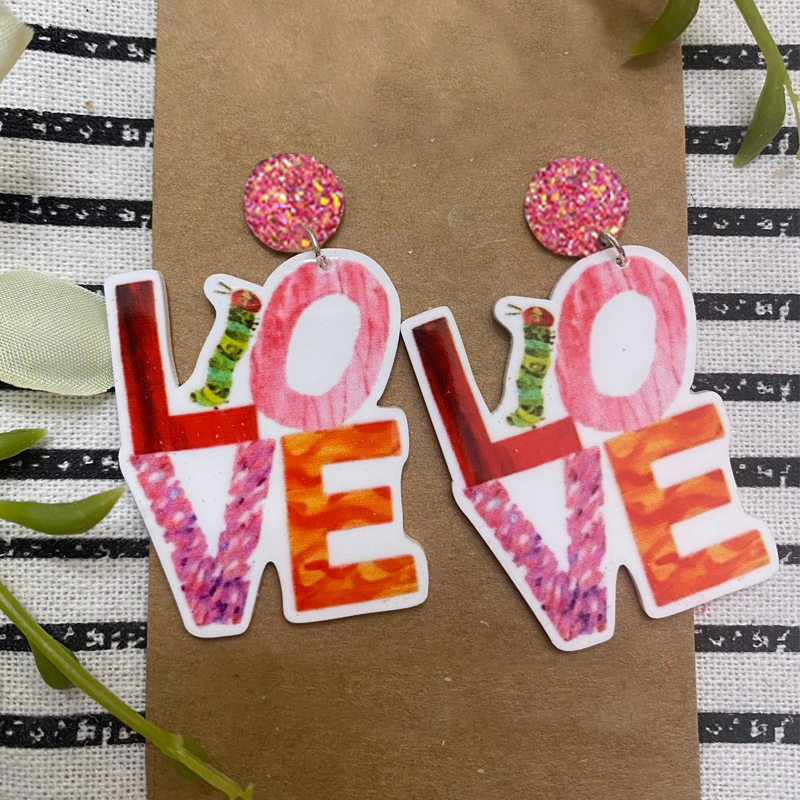 Teacher Love Earrings