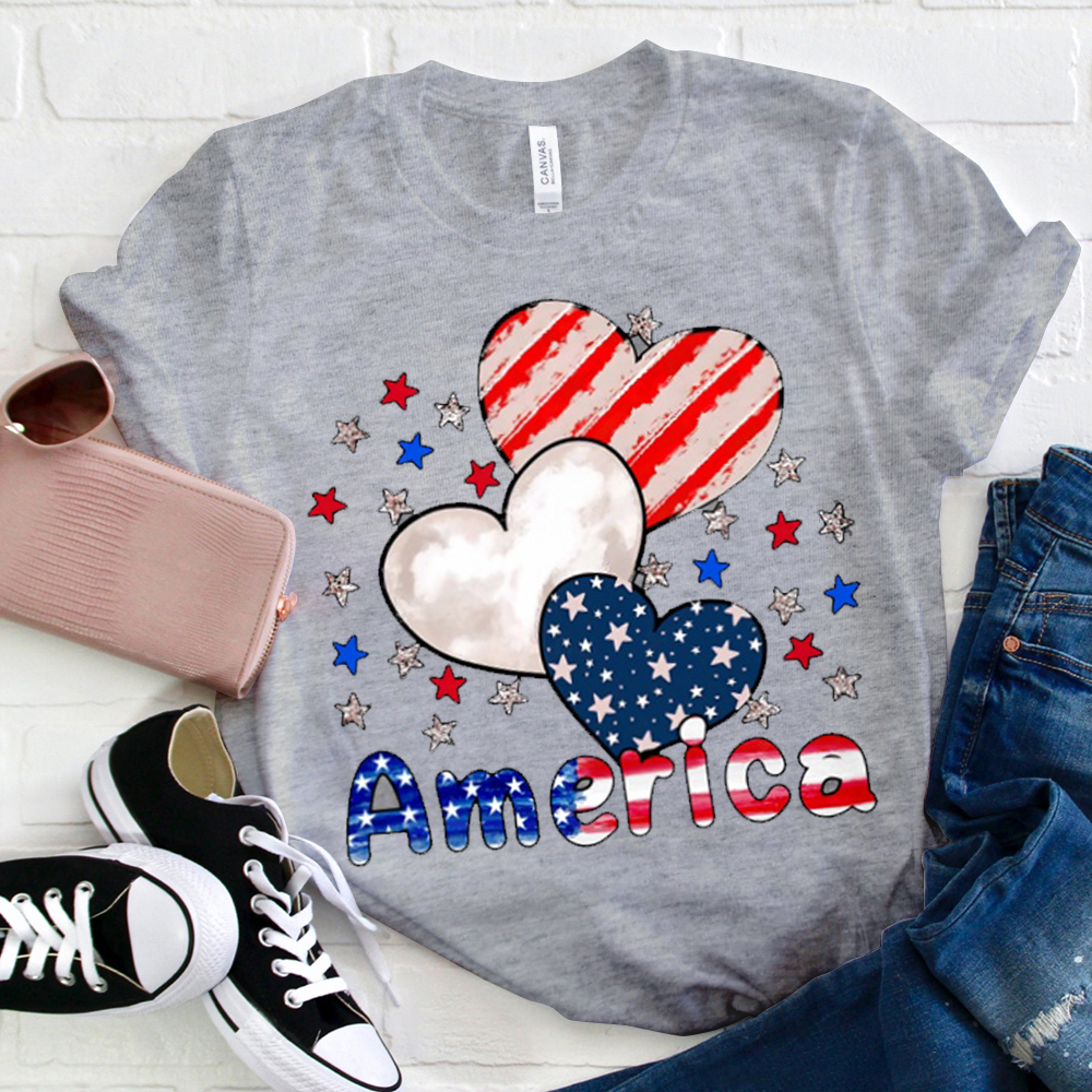 America Heart T-Shirt