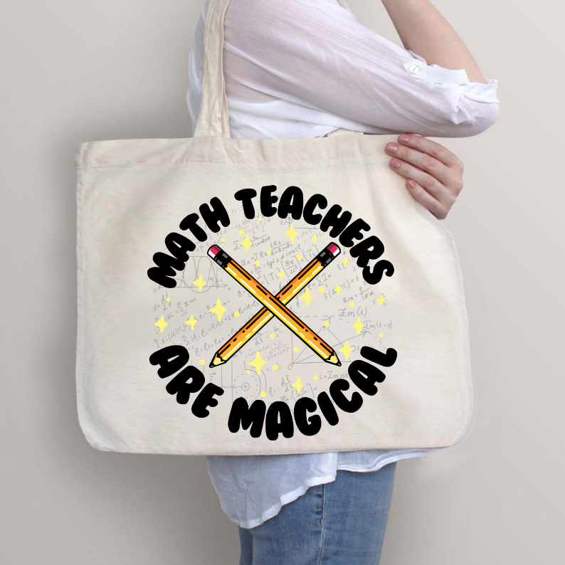 Mathematiklehrer sind magisch Lehrer Tragetasche mit Reißverschluss