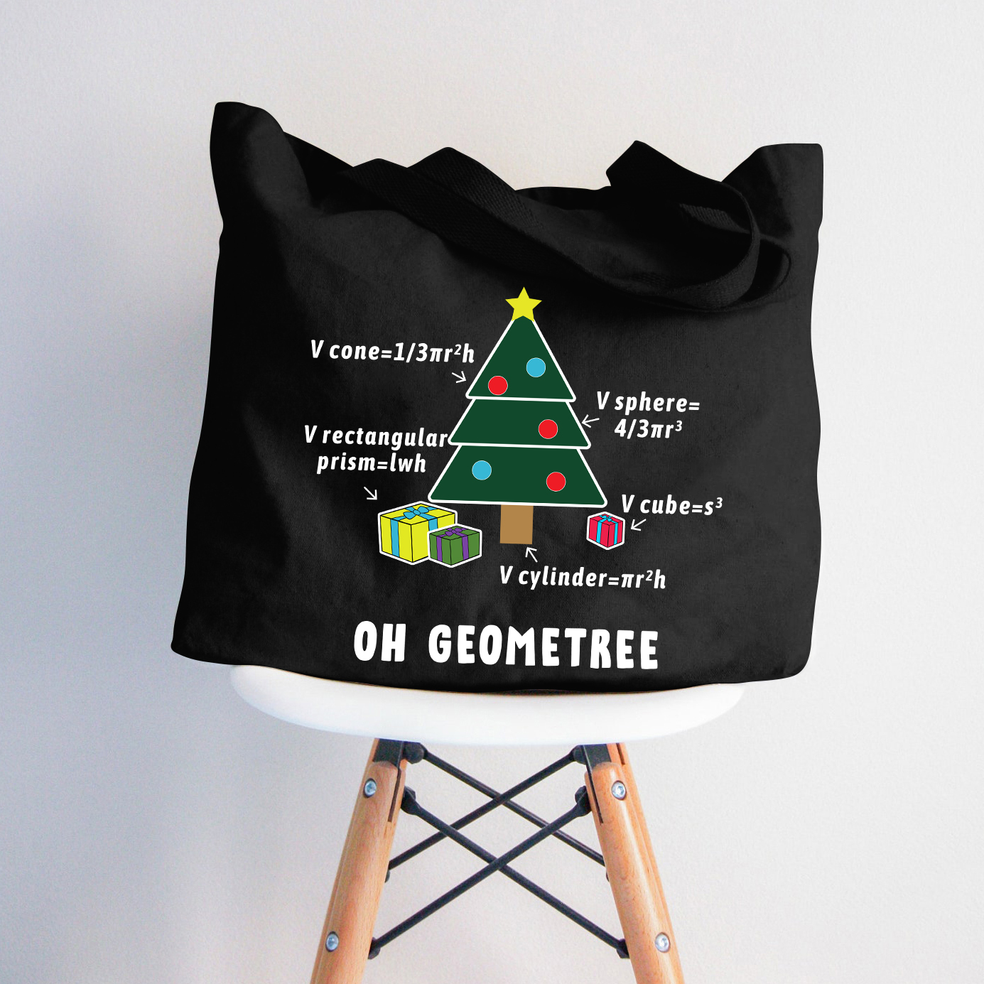 Oh Geome Baum Lehrer Tragetasche mit Reißverschluss