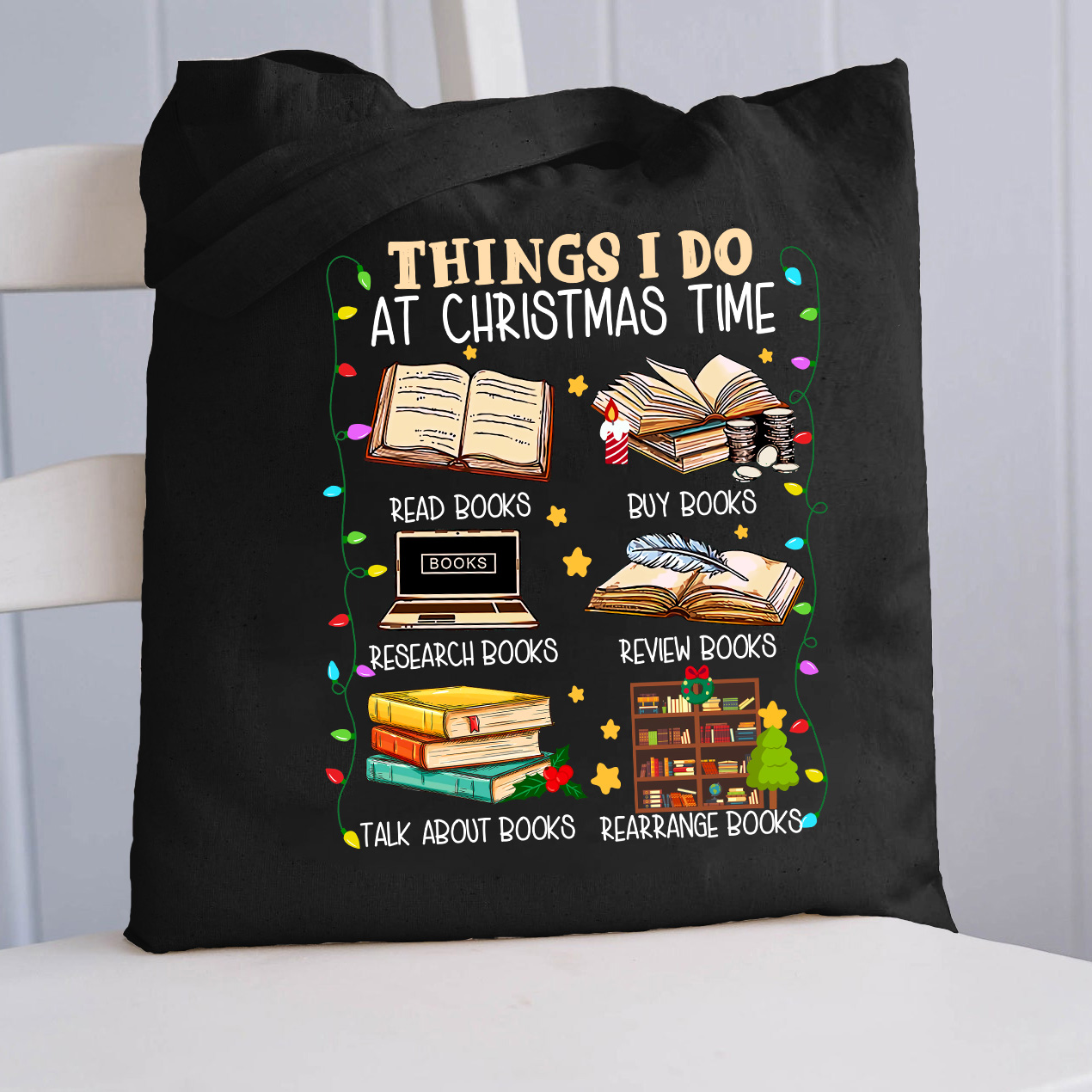 Dinge, die ich zur Weihnachtszeit mache Lehrer Tragetasche