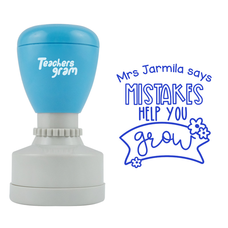 Personalized You Challenged Yourself Teacher Stamp