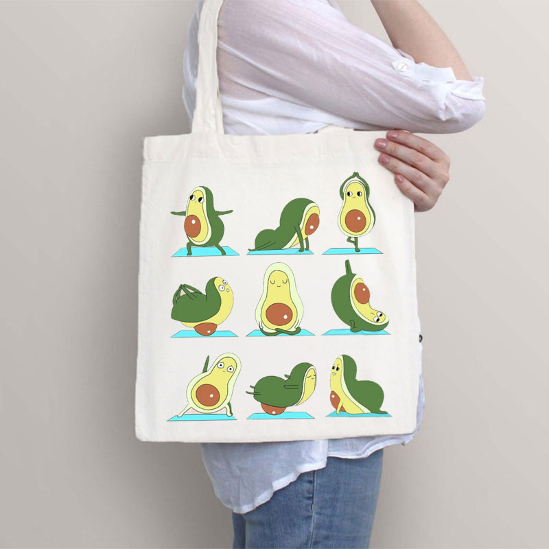 An Avocado Doing Yoga Teacher Tote Bag