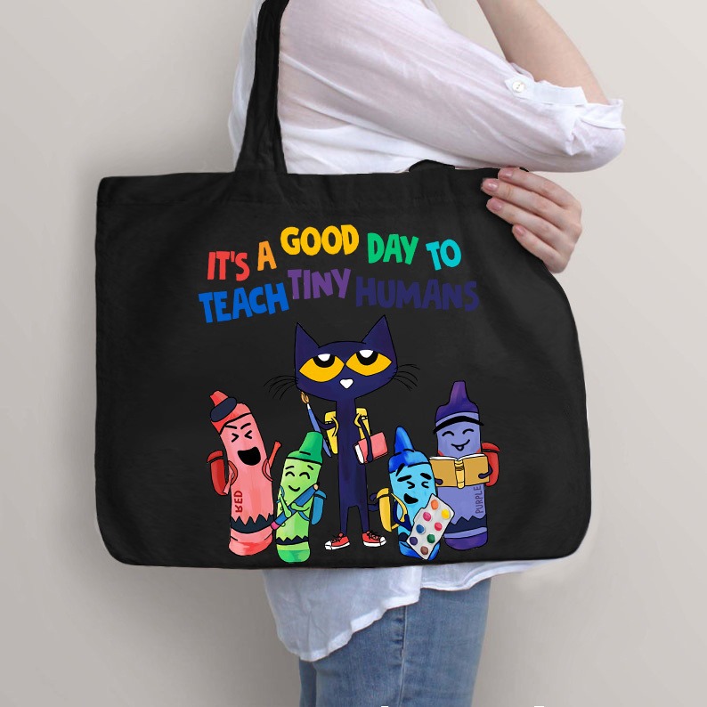 Es ist ein guter Tag, um kleine Menschen zu unterrichten Lehrer Tragetasche mit Reißverschluss