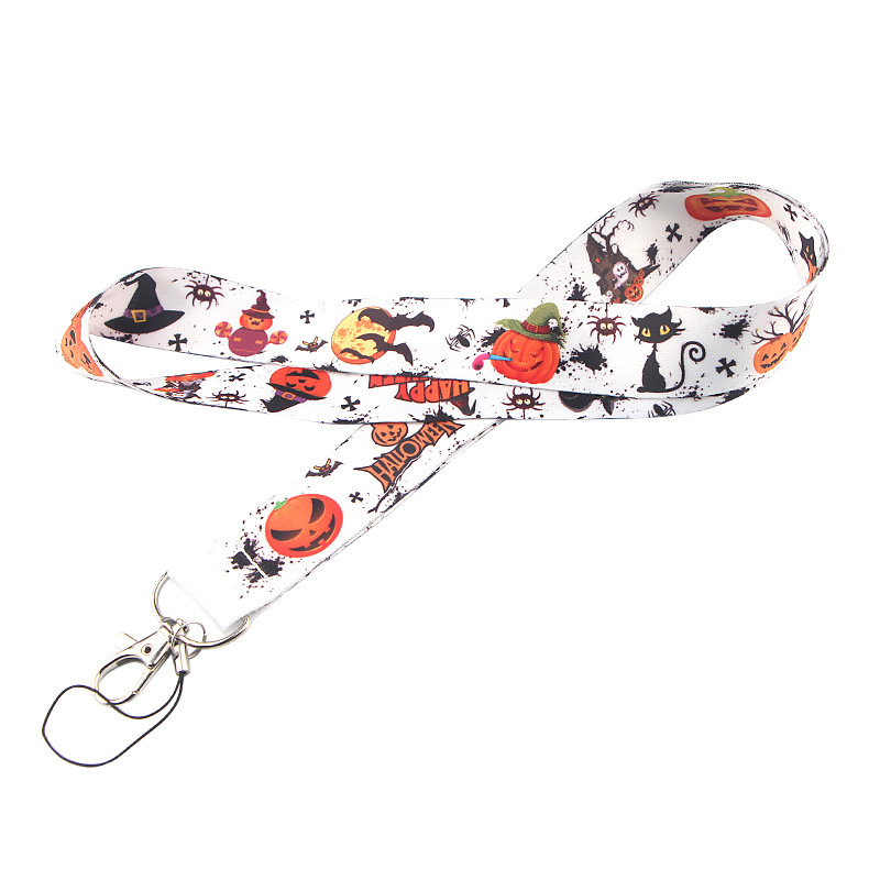 Halloween Pumpkin Lanyard
