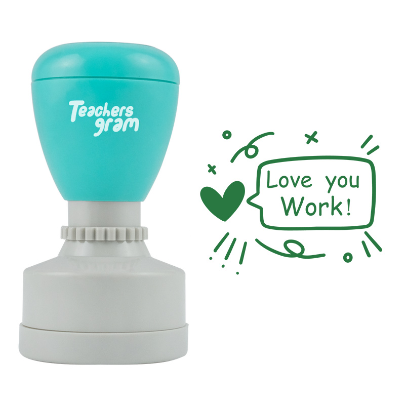 Liebe deine Arbeit Lehrer Stempel