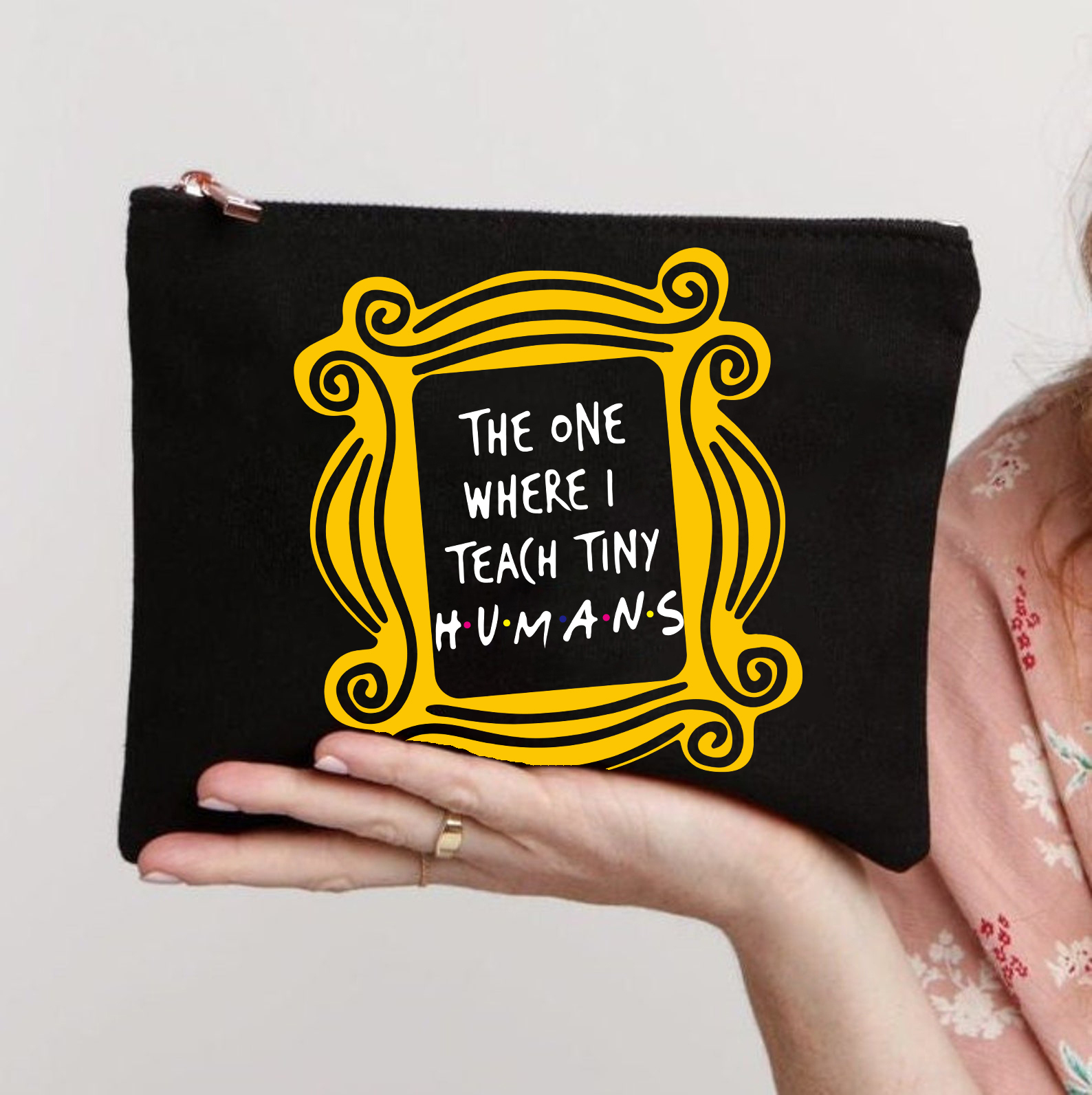 Der Ort, an dem ich kleine Menschen unterrichte Lehrer Schminktasche