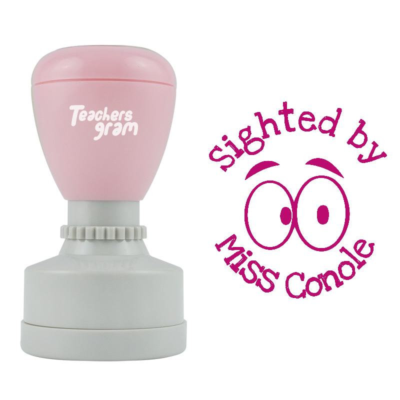 Personalized Sighted By Teacher Stamp