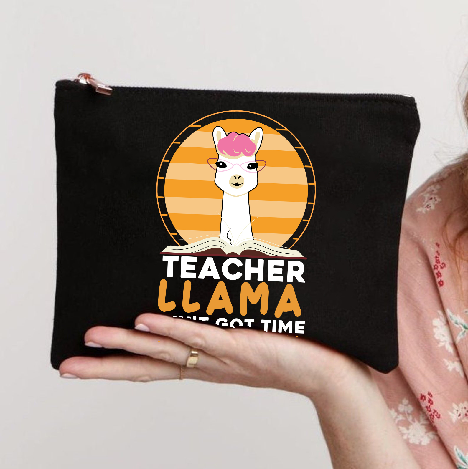 Lama hat keine Zeit für dein Drama Lehrer Schminktasche