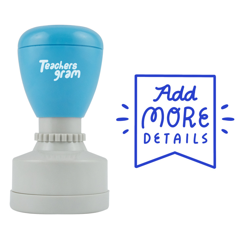 Fügen Sie weitere Details hinzu Lehrer Stempel