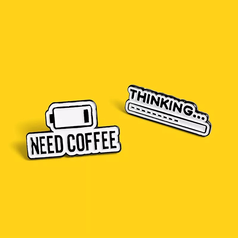 NEED COFFEE Fashion Pin Set