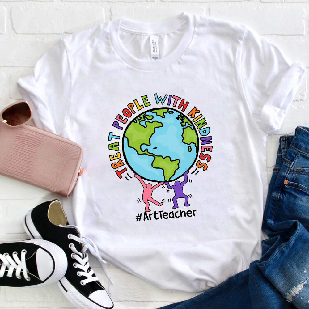Treat People With Kindness Teacher T-Shirt