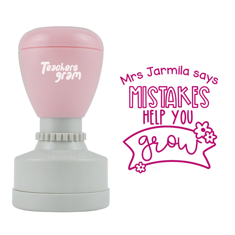 Personalized You Challenged Yourself Teacher Stamp