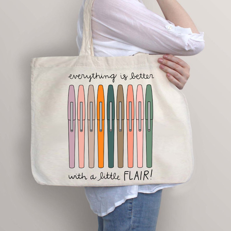 Everything Is Better With A Little Flair Zip Tote Bag