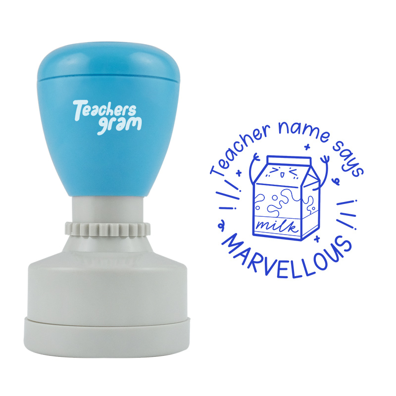 Personalized  Teacher Says MARVELLOUS  Stamp