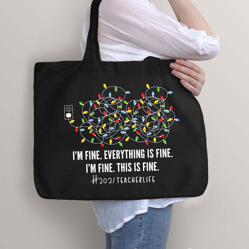 Alles ist in Ordnung Lehrer Tragetasche mit Reißverschluss