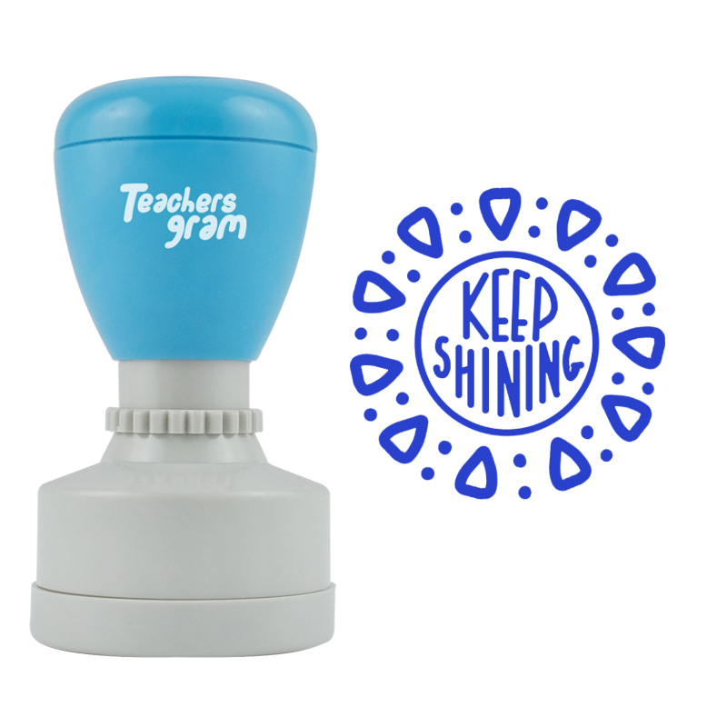 Strahle weiter Lehrer Stempel