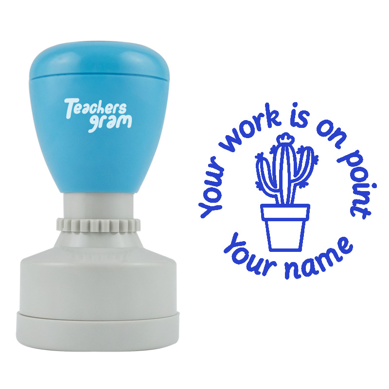 Personalized Cactus On Point Stamp