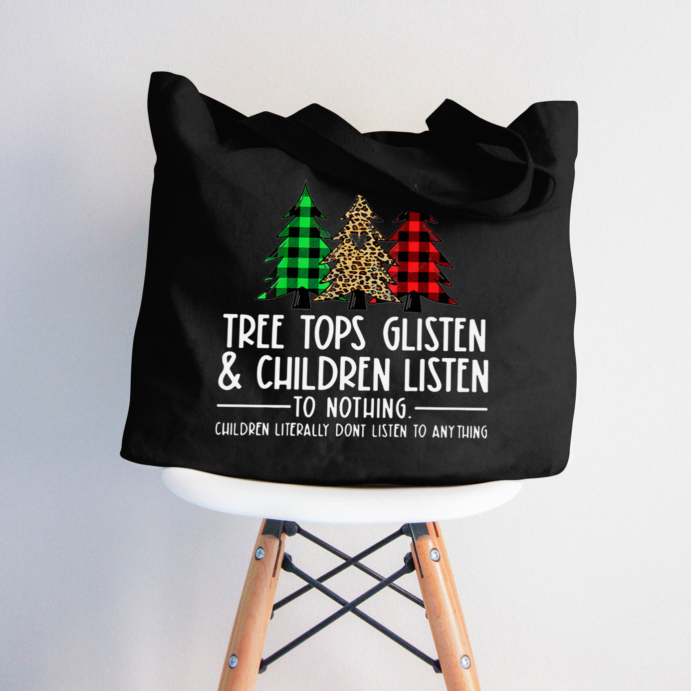 Kinder hören auf nichts Lehrer Tragetasche mit Reißverschluss