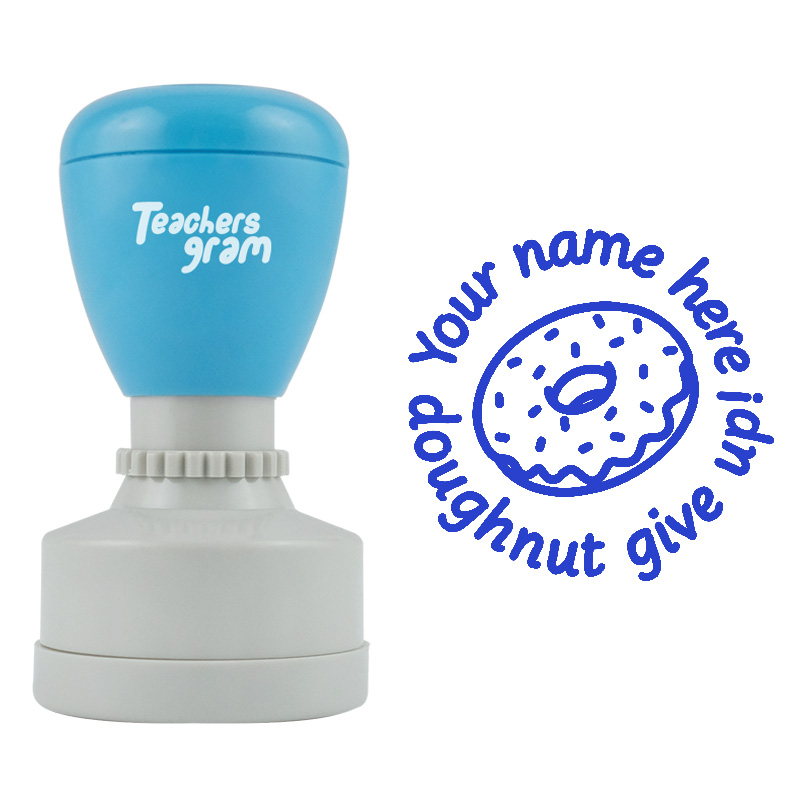 Personalized Doughnut Give Up Stamp