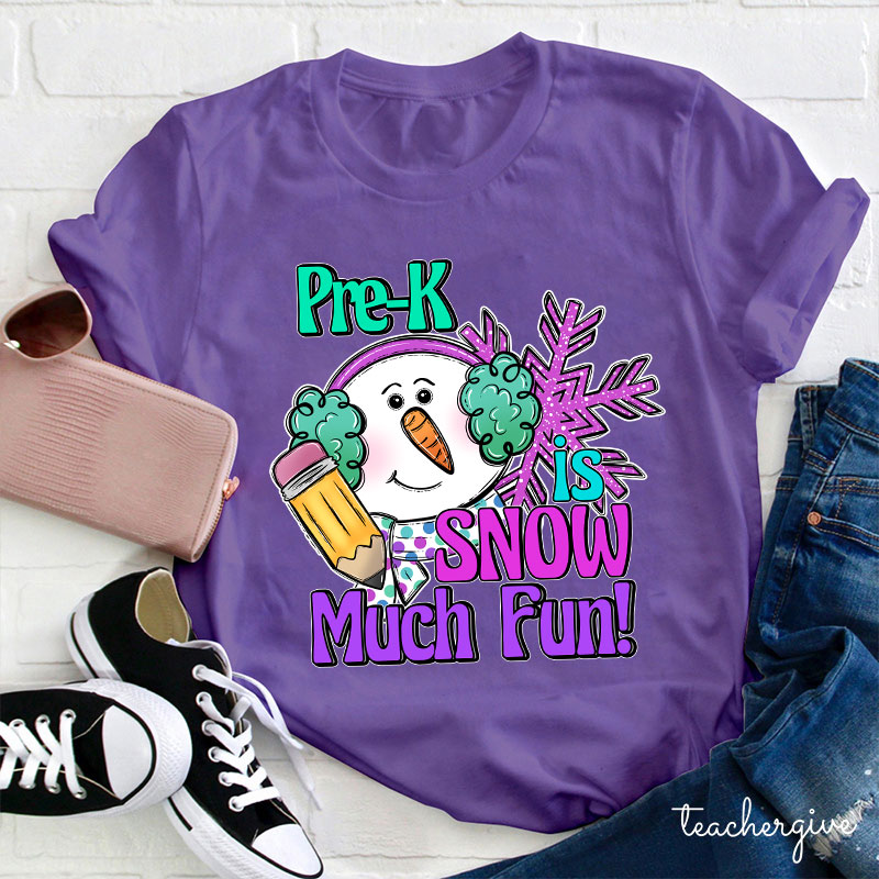 Personalized Is Snow Much Fun Teacher T-Shirt