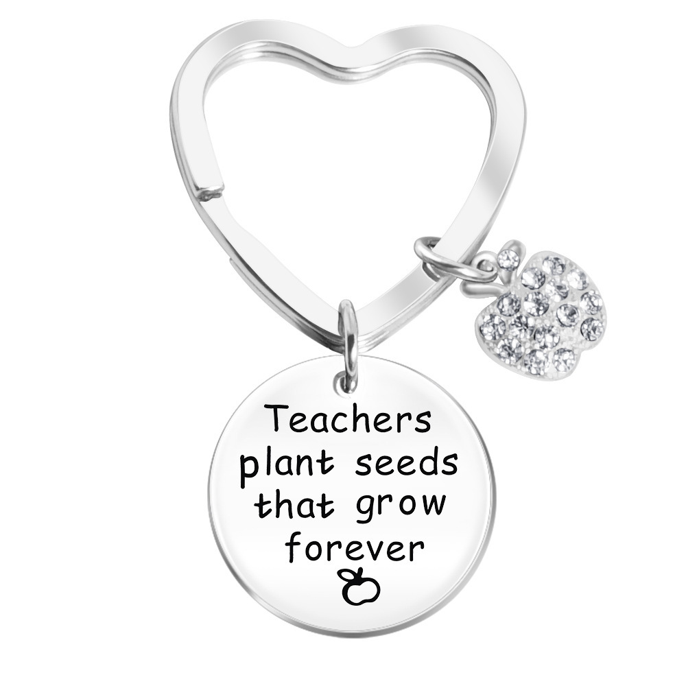 Teacher Plant Seeds Keychain
