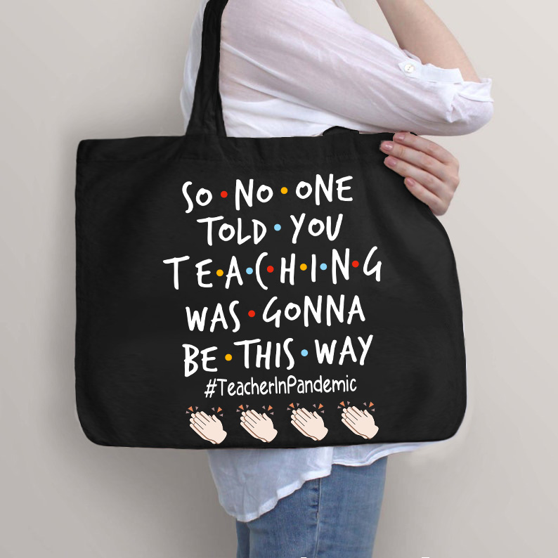 Also hat dir niemand gesagt, dass der Unterricht so sein würde Lehrer Tragetasche mit Reißverschluss