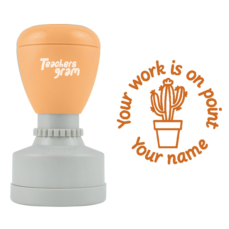 Personalized Cactus On Point Stamp