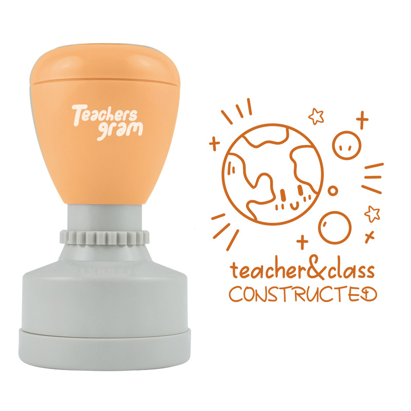 Lehrer und Klasse aufgebaut Lehrer Stempel