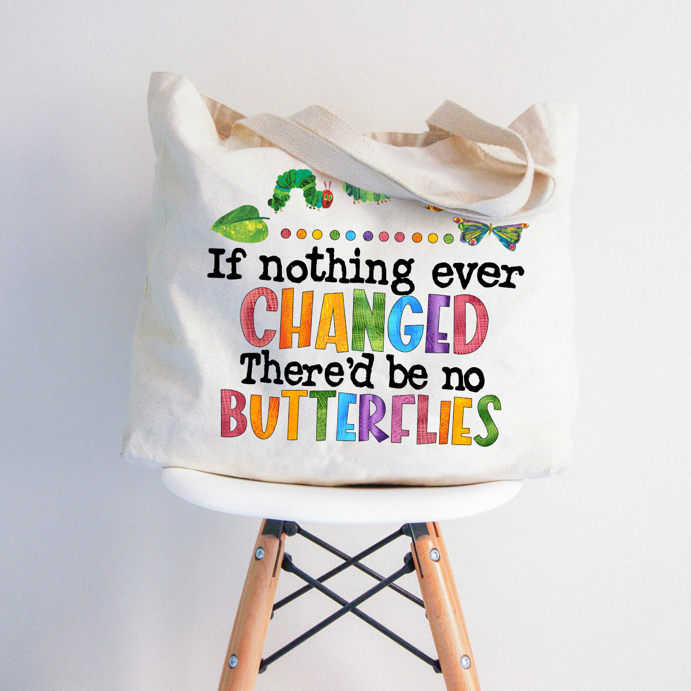 Wenn sich nie etwas änderte Lehrer Tragetasche mit Reißverschluss