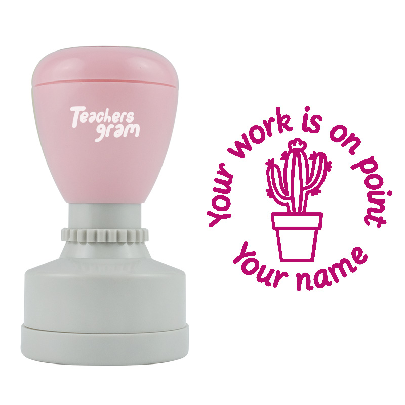 Personalized Cactus On Point Stamp