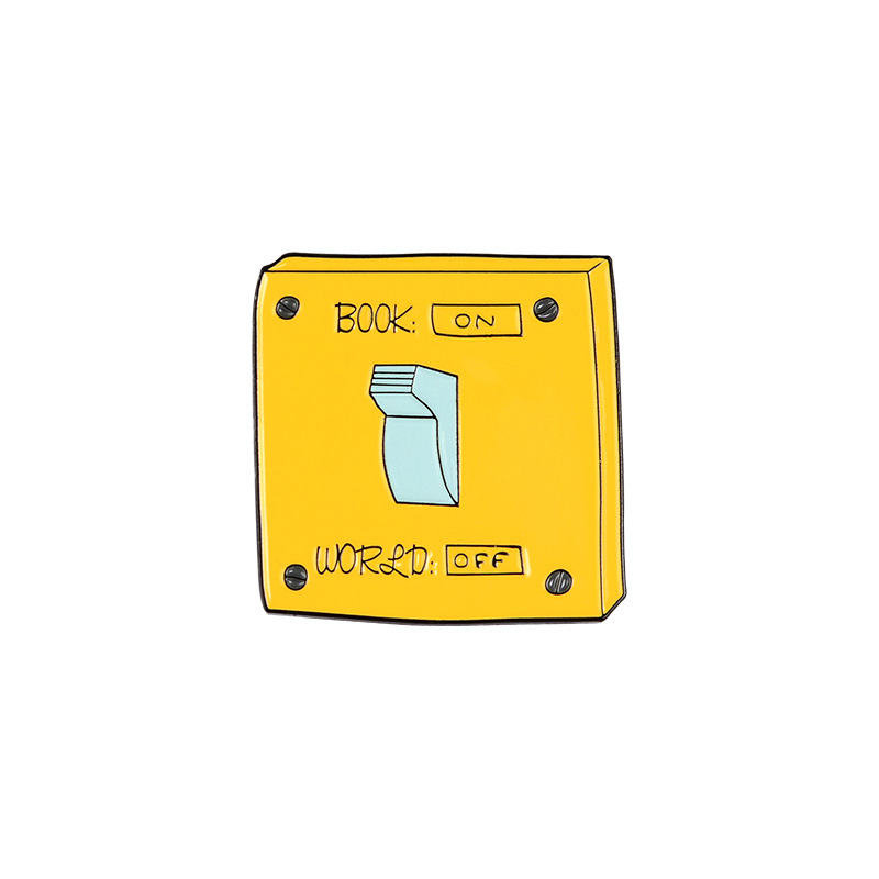 Yellow Switch Letter Pin