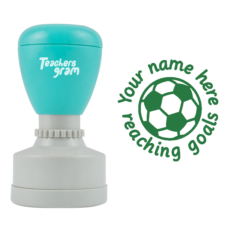 Personalized Goals Football Stamp