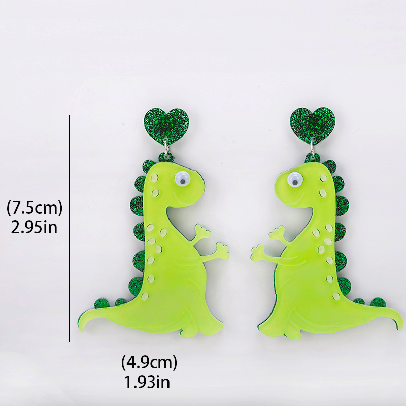 Cute Cartoon Dinosaurs  Acrylic  Earrings