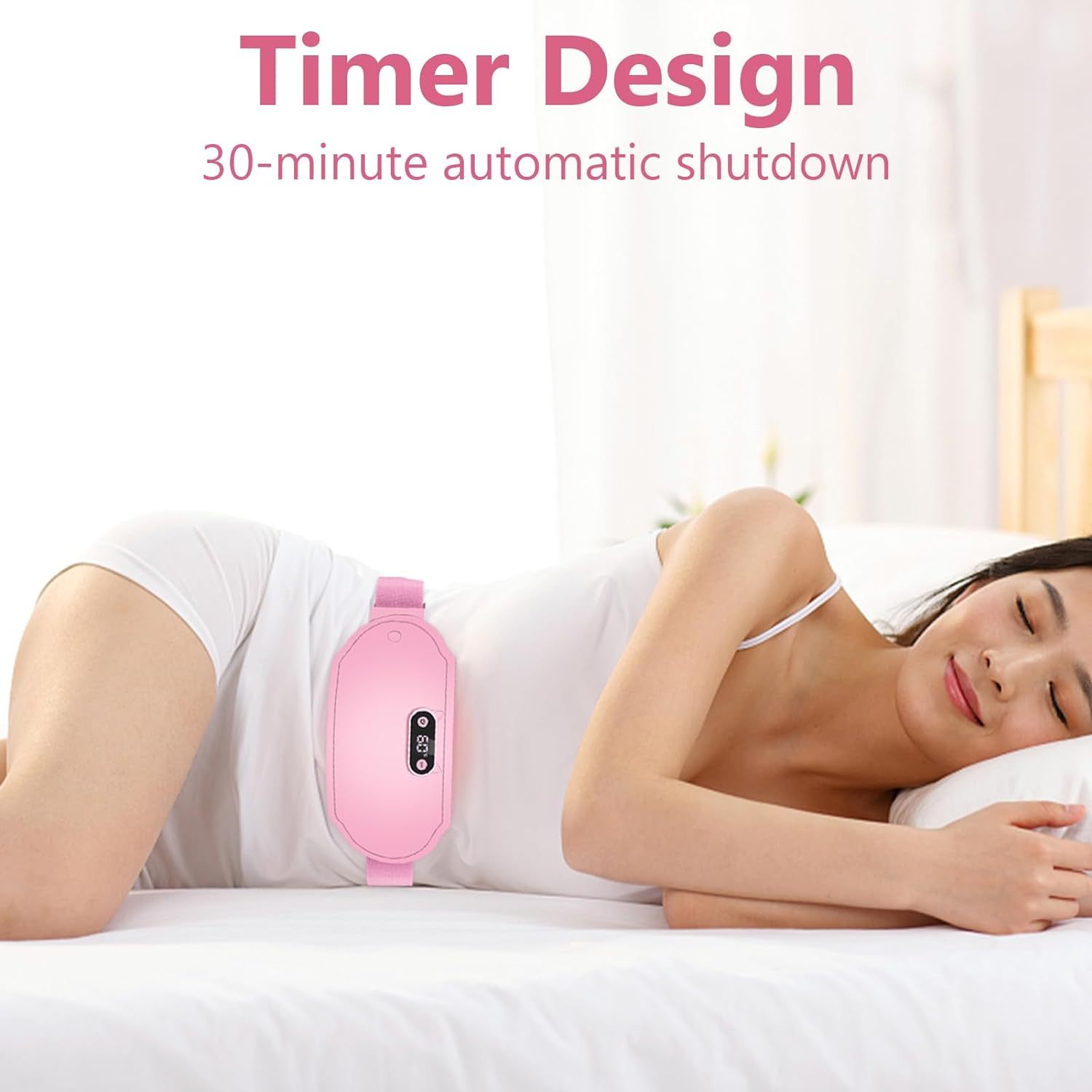  Heating Pads Period Cramps,6 Heat Levels and 6 Massage Modes