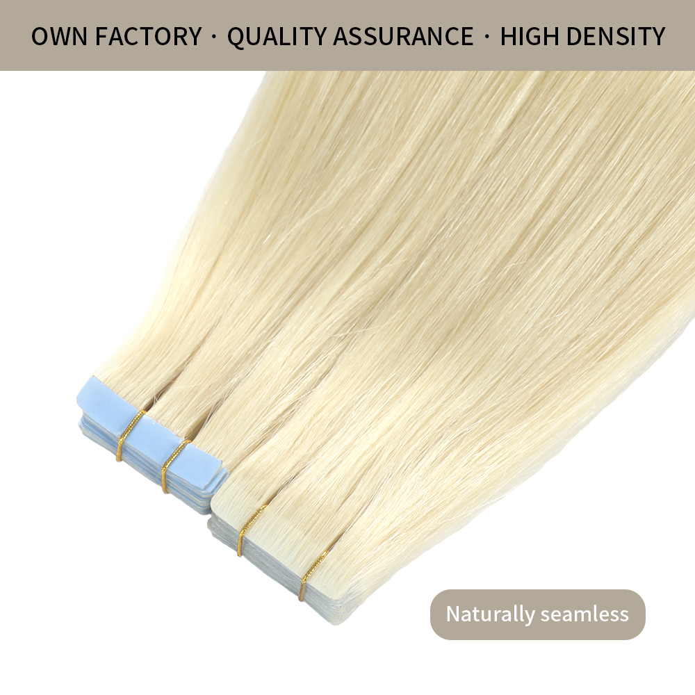 YILITE Seamless Injected HandTied Invisible Tape In Hair Extension 20
