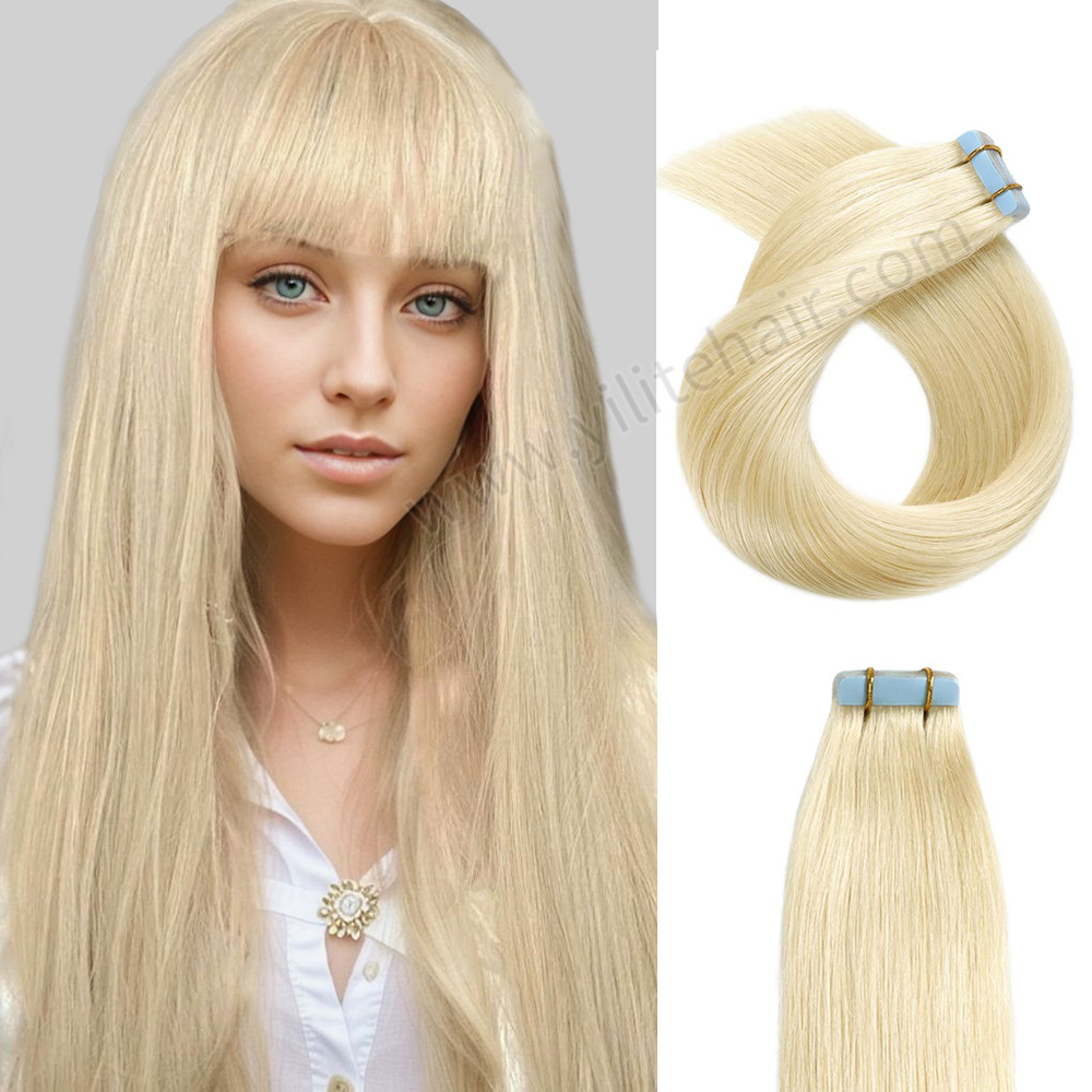 YILITE Tape In Hair Extensions Tape Ins Invisible Natural Remy Human