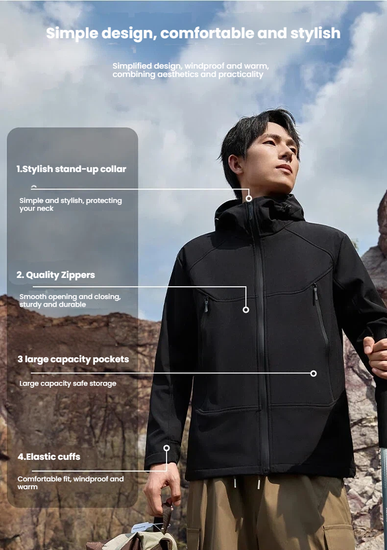 Outdoor softshell jacket